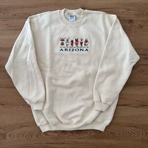 Vintage Arizona Embroidered Gildan Crewneck Sweater Size Large